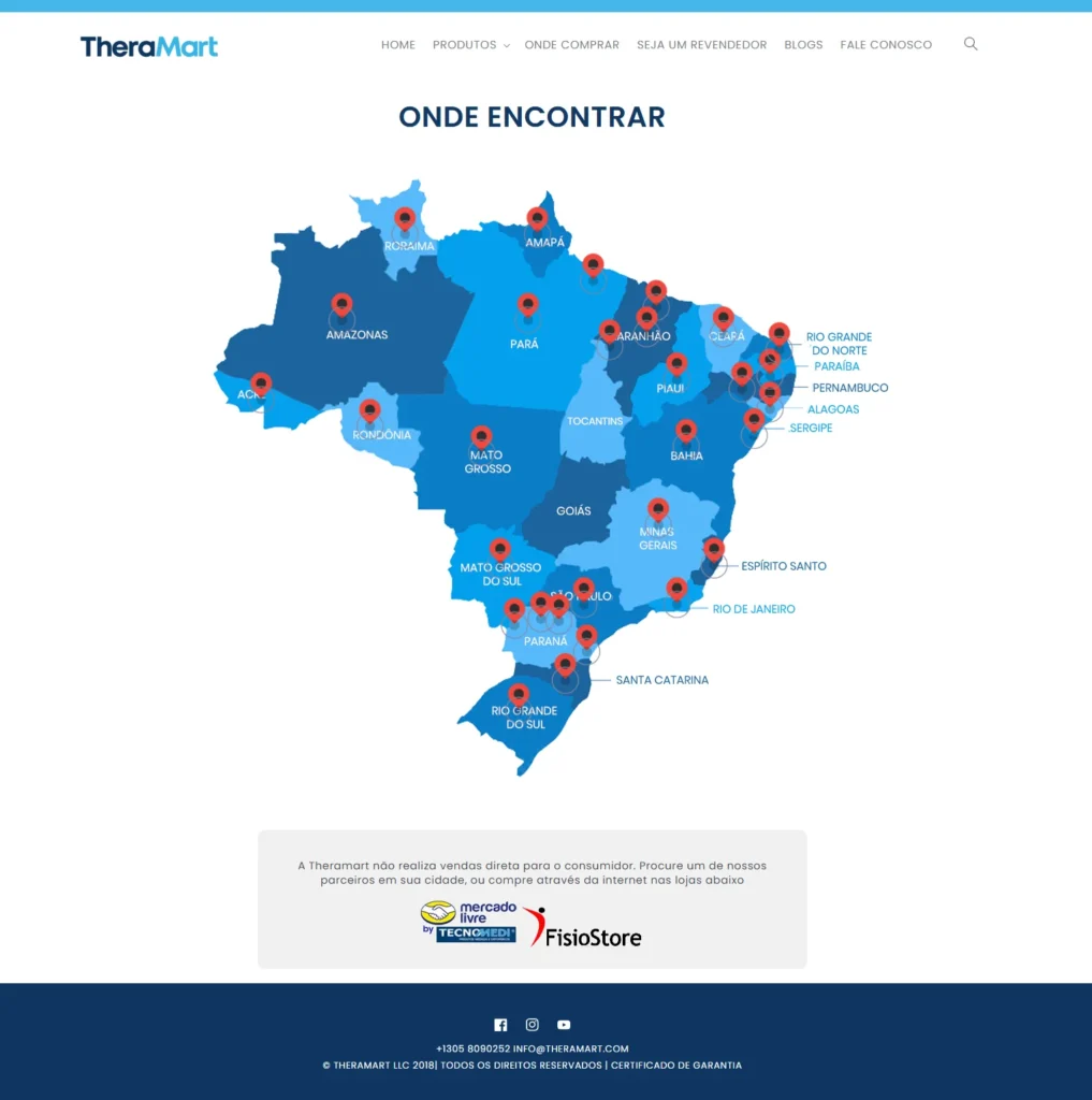 Theramart BR Distributior Map